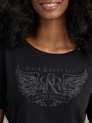 Women's Limited Edition Boxy Tee in Black alternative view