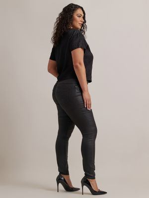 Women's Tonal Leopard Boxy Tee in Black alternative view