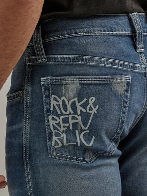 ROCK & REPUBLIC Men's Neil Straight Jeans 32x32 Preowned Great