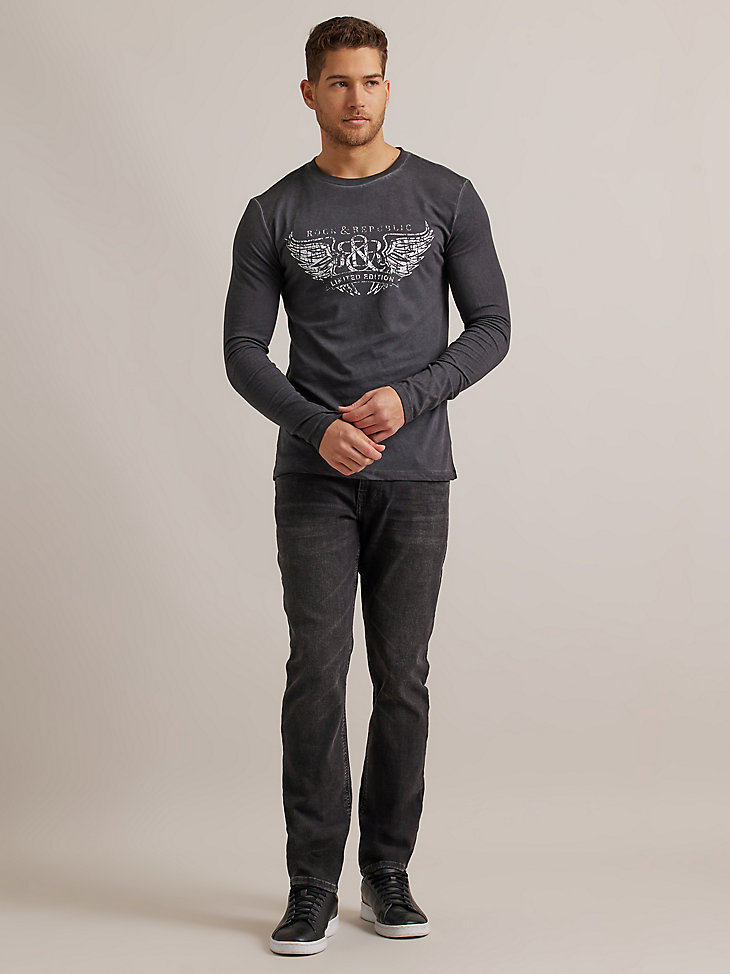 Men's Long Sleeve Limited Edition Tee in Vintage Black main view