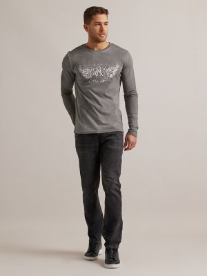Men's Long Sleeve Limited Edition Tee in Vintage Charcoal main view