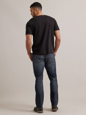 Men's Stripe Box Tee in Black alternative view