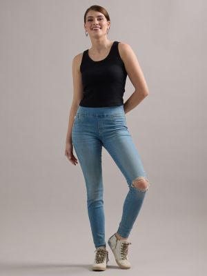 Rock & Republic Women's Denim Rx Fever Stretch Jean Legging, Come Thru, 18  Long at  Women's Clothing store