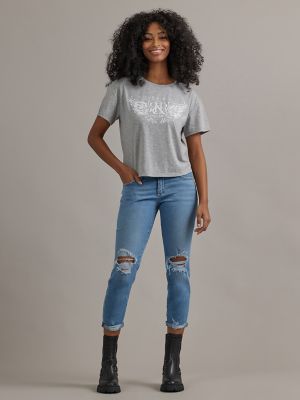 Women's Limited Edition Boxy Tee in Heather Grey