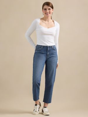 Women's Shea High Rise Straight Jean in On the Run main view
