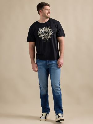 Men's Vintage Skull Tee in Black alternative view 2