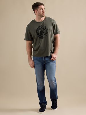 Men's Burr Logo Tee in Olive alternative view 2