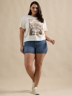 Women's Band Oversized Tee in Off White alternative view 2