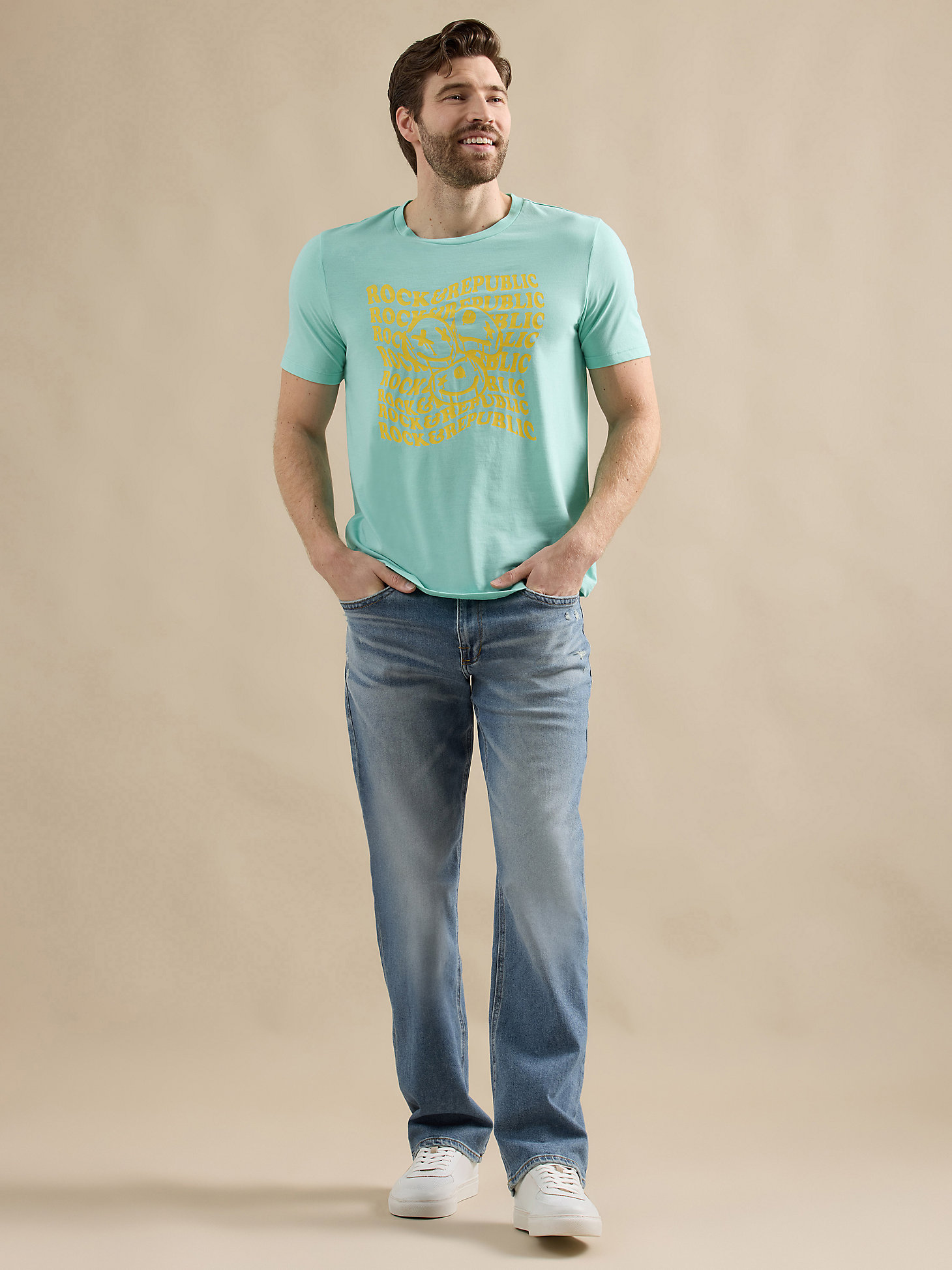 Men's Urban Graphic Tee in Mint main view